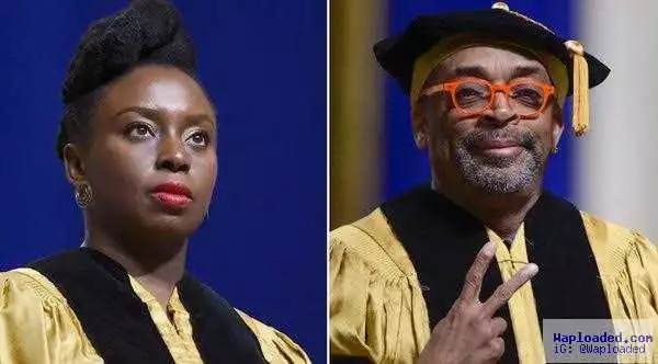 Photos: Chimamanda Ngozi And Renowned Filmmaker, Spike Lee, Receive Honorary Degrees From Johns Hopkins University